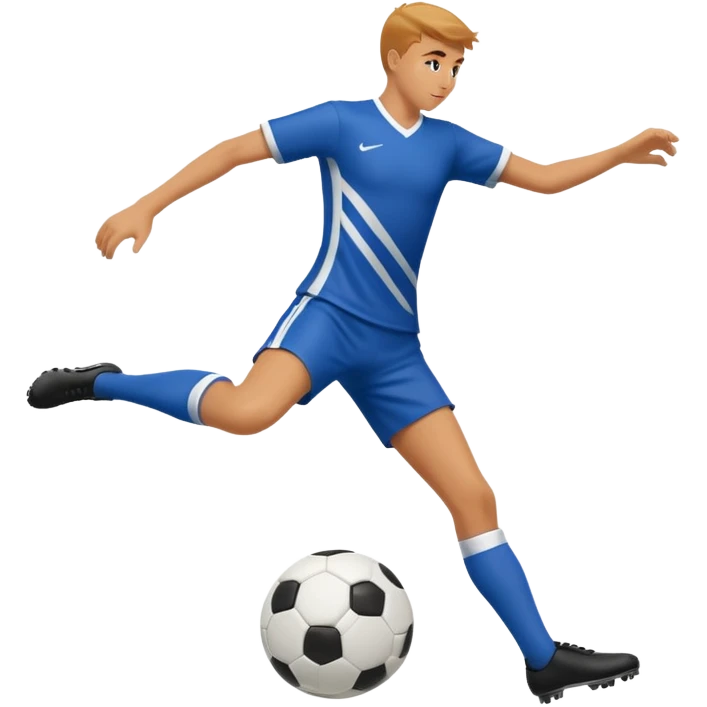 Can you generate an Apple style emoji of a Rabona soccer shot. Just show the legs emoji