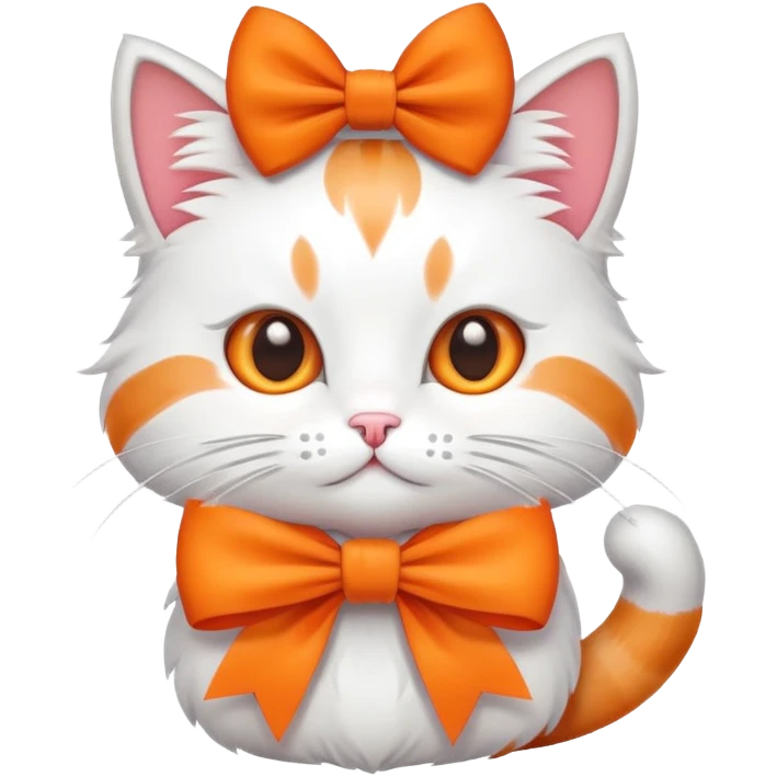 cat with a bow emoji