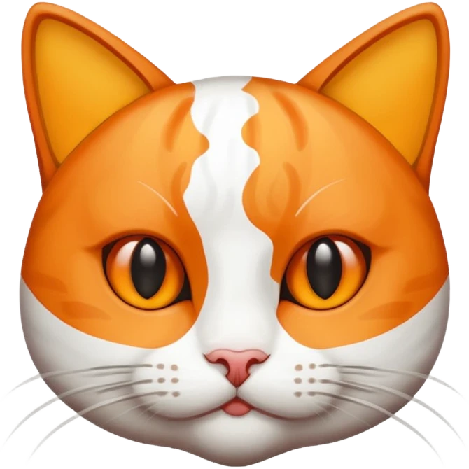 Chinese Flag Cat theme orange emoji