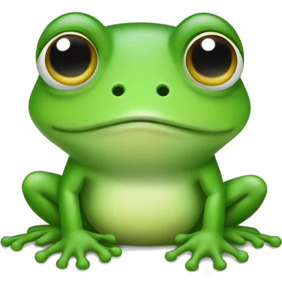 Cute little frog emoji