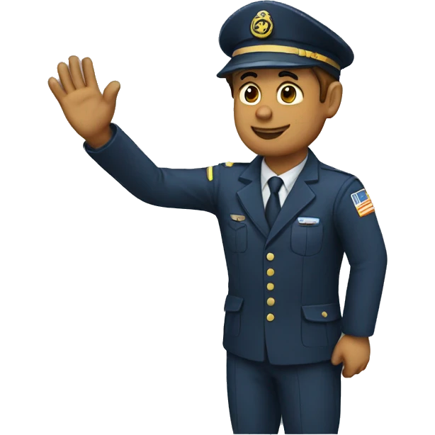 pilot salute  emoji