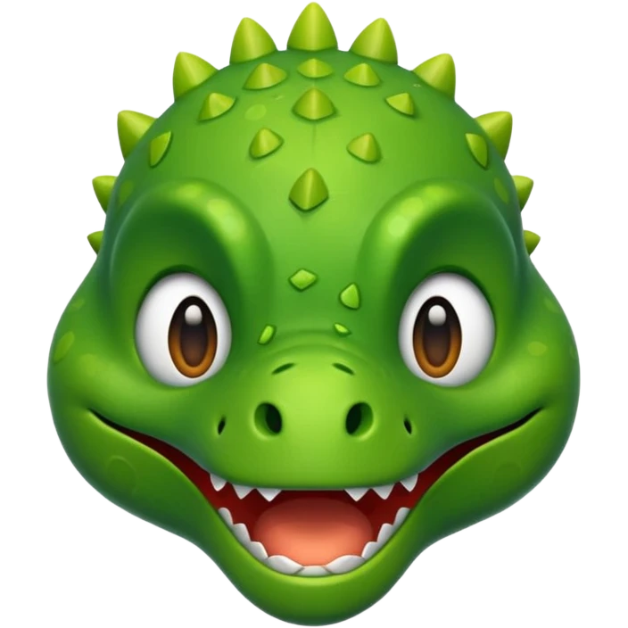 Every reaction of a dinosaur faced emoji emoji