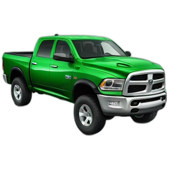 Green dodge ram emoji