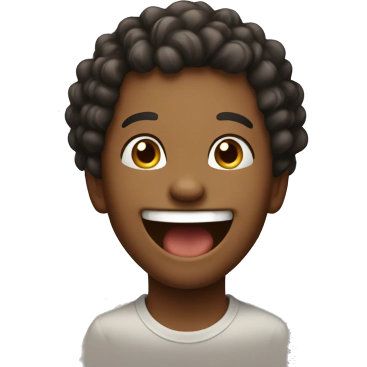 Laughing cute emoji