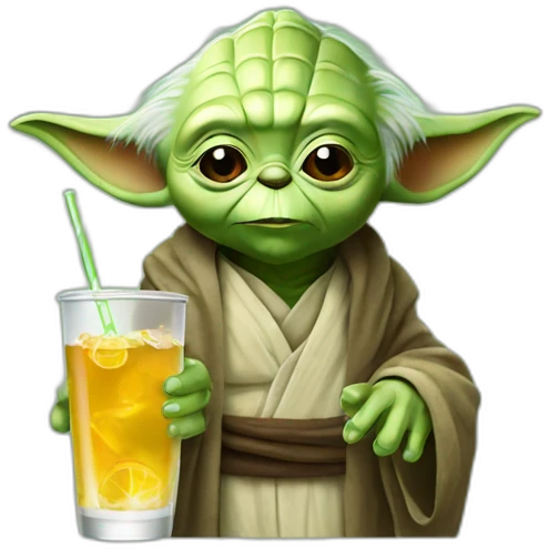 Yoda drink soda emoji