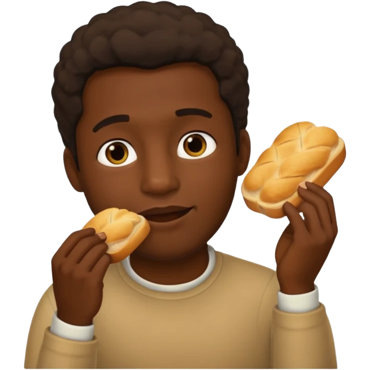 темнокожий парень ебет хлеб emoji