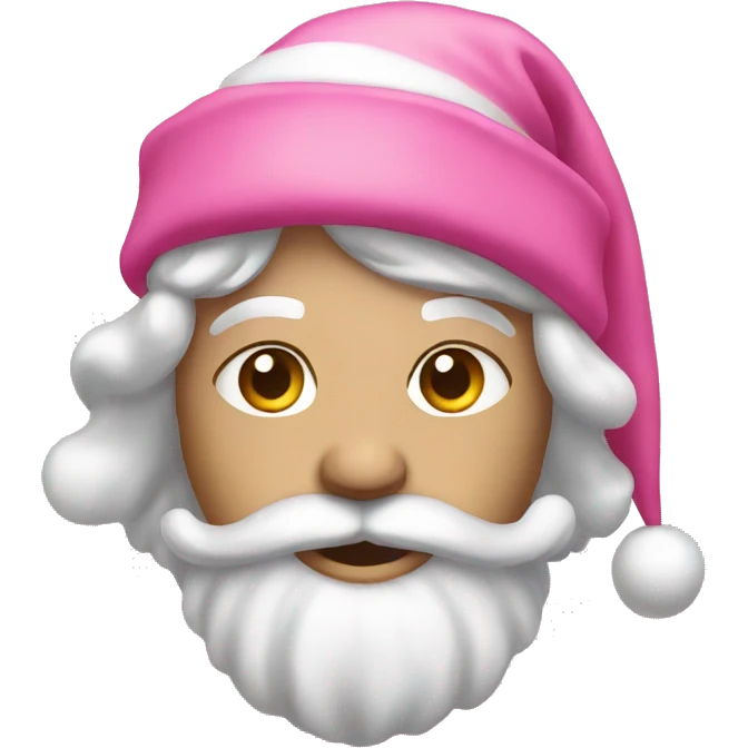 Christmas pink emoji