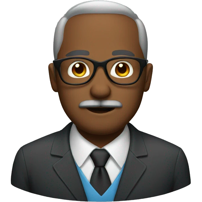 Dad with glasses and mustache emoji
