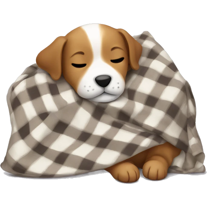  puppy sleeping with a blanket emoji