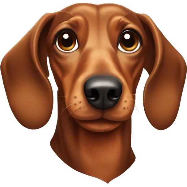 Brown Dachshund  emoji