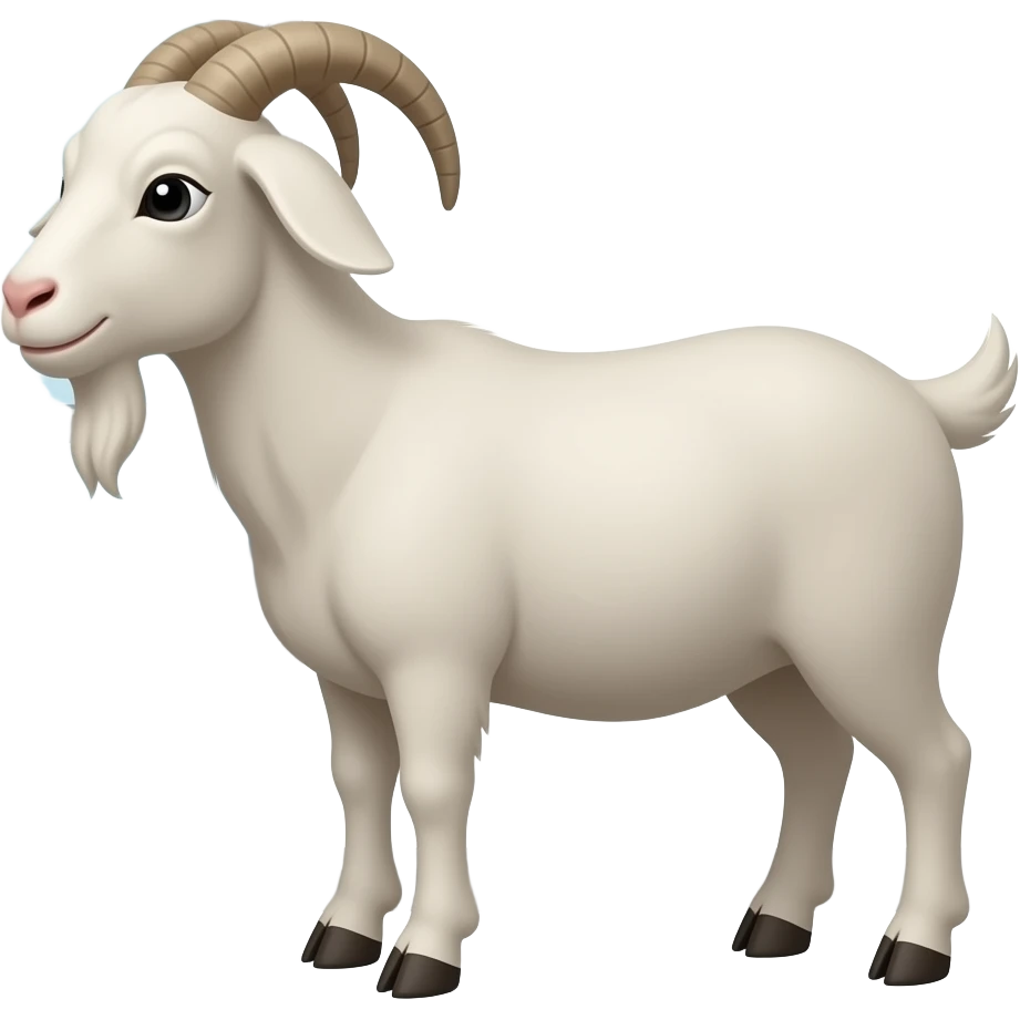 una cabrita mirando por la ventana para ver emoji