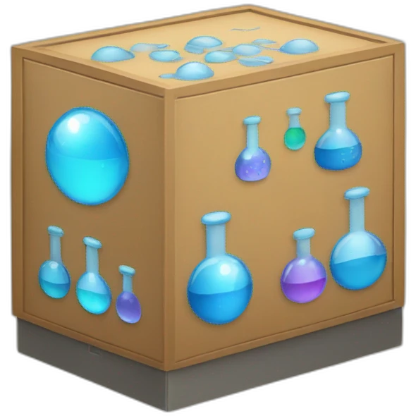 box with chemical reagents emoji