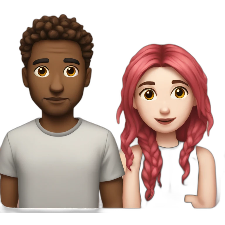 Elon and grimes emoji