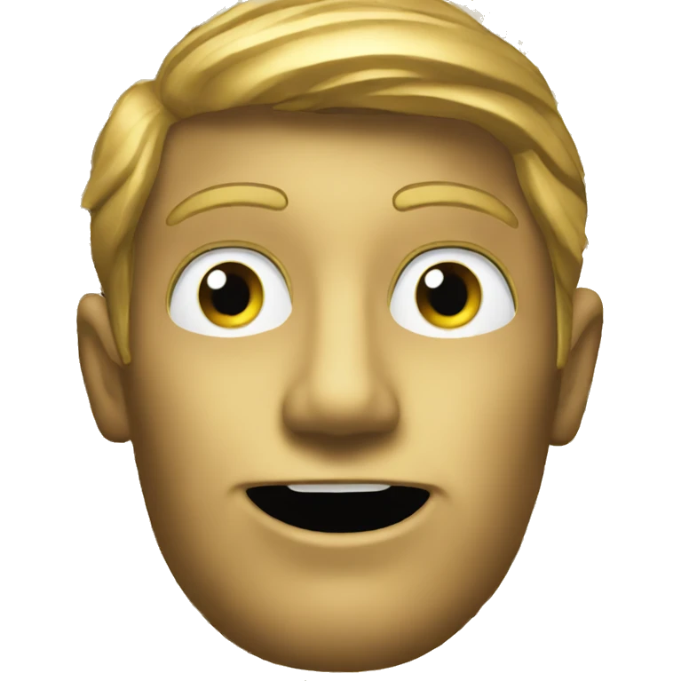 Gold fan emoji