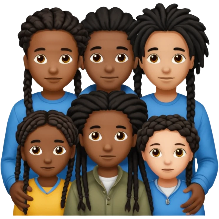 5 black siblings 2 that’s a boy and 3 that’s a girl. Both of the boys has dreads one of the boys is 6. One girl is 6 the other girls has braids and one is 18 and the other one is 23. The other boy is 22 But they all are dark skinned they have black hair emoji