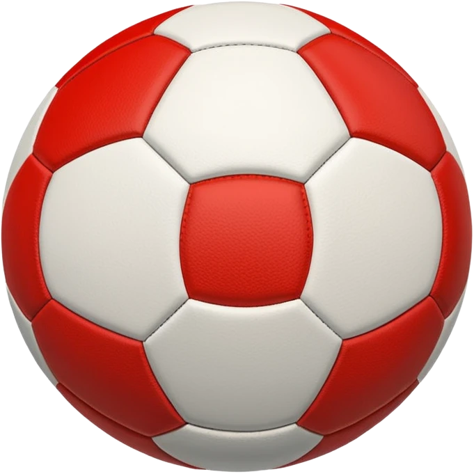 australian rules football ball with equal horizontal red, white and black stripes emoji
