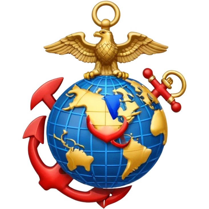 create a US marines logo emoji