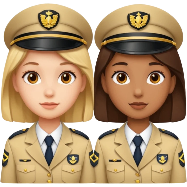niñas con uniformes emoji