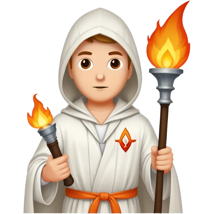 KKK member woth torch emoji
