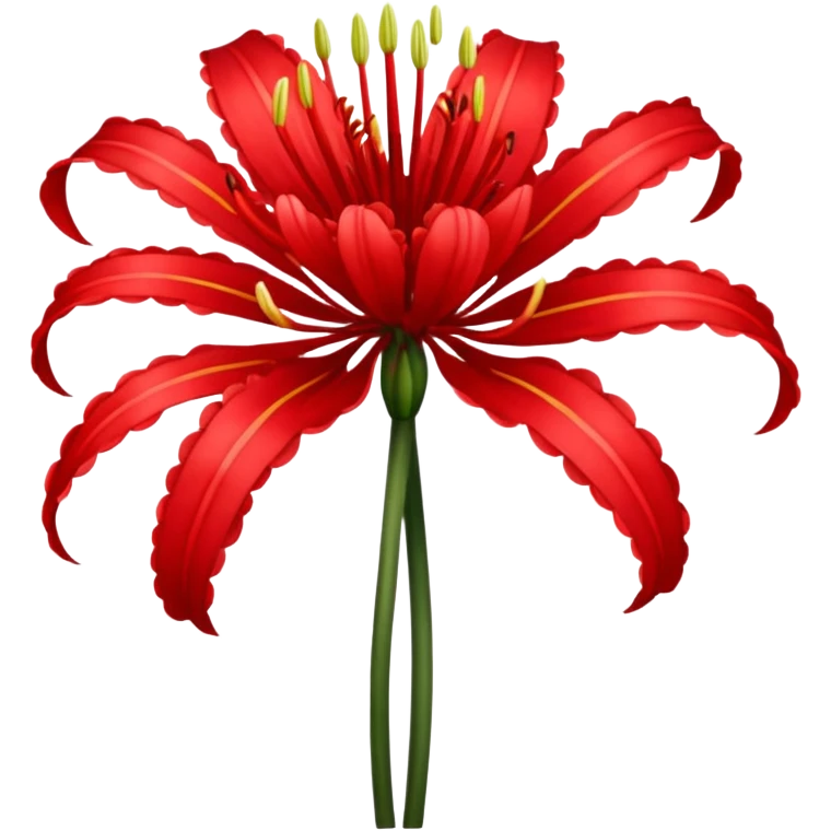 Lycoris Radiata red spider lily flower emoji
