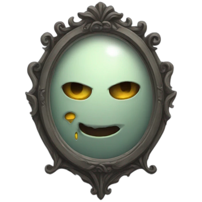 Magic mirror evil emoji
