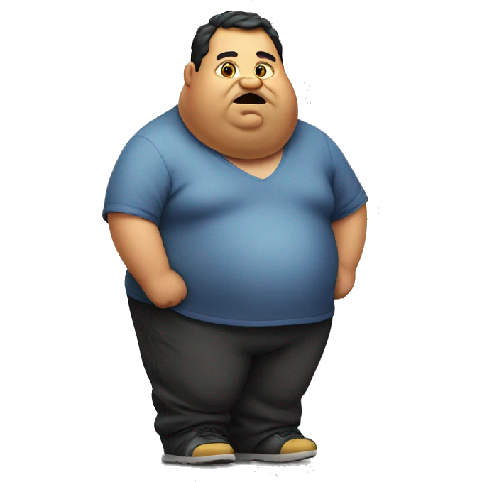 Fat person  emoji