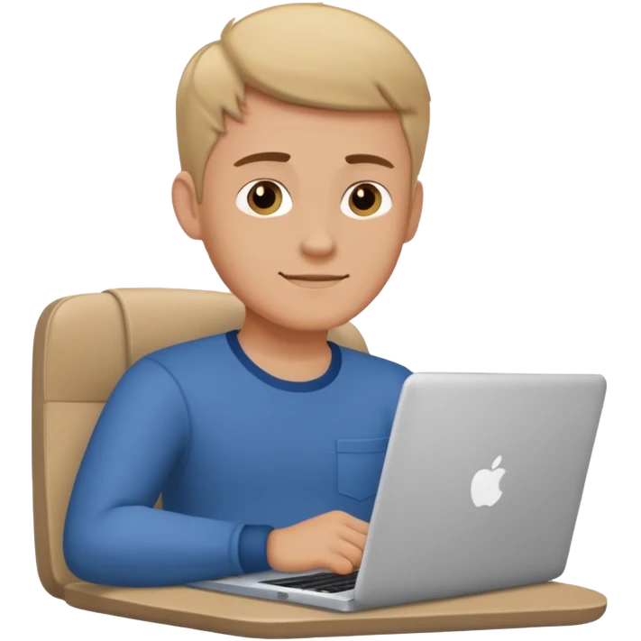 white guy sitting with laptop showing thumb emoji
