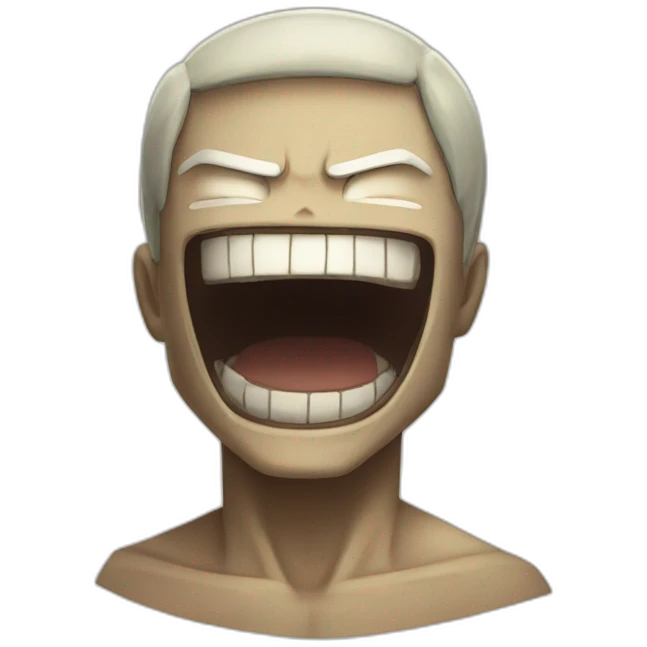 Attack on Titans smiling titan emoji