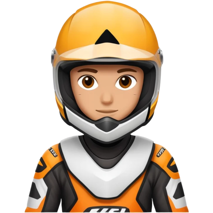 Motocross whit my photo emoji