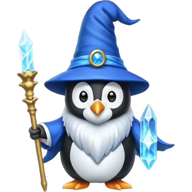 Penguin Wizard emoji