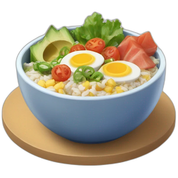 poke bowl emoji