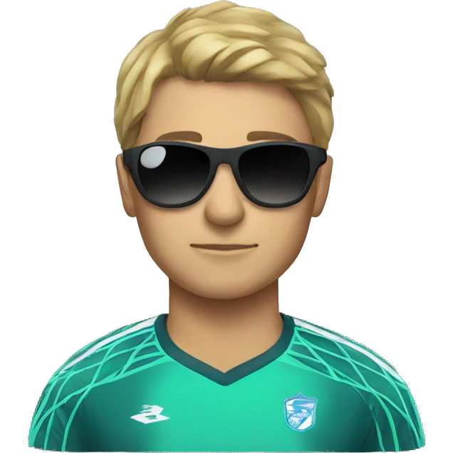 goalkeeper with sunglasses emoji