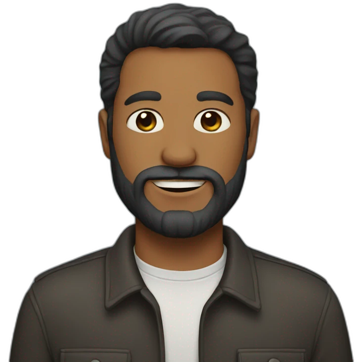 Man with beard emoji