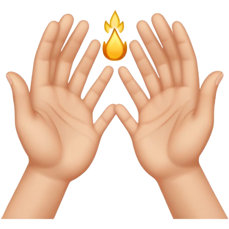 Ashirwad dete huye haath  emoji