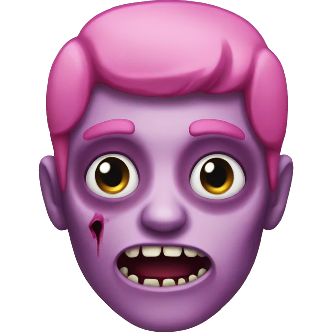 Pink zombie  emoji