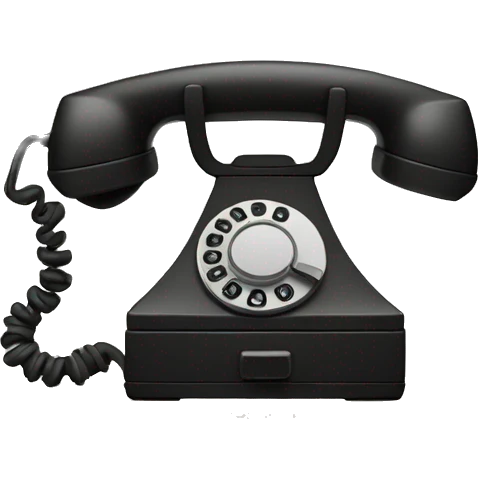 A rotary telephone used a a weapon. emoji