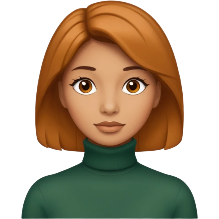woman in turtle neck emoji