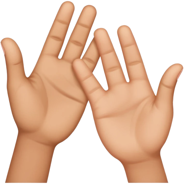 two hands making L shapes, emoji style emoji