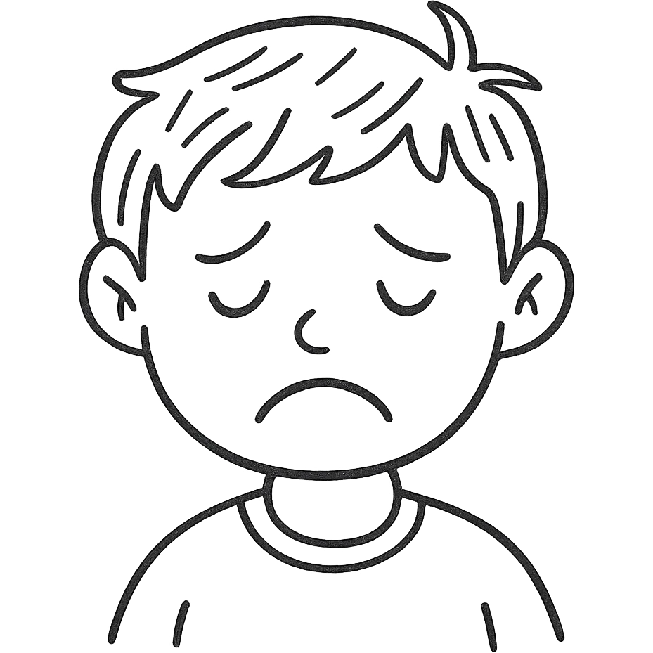 a sad boy emoji