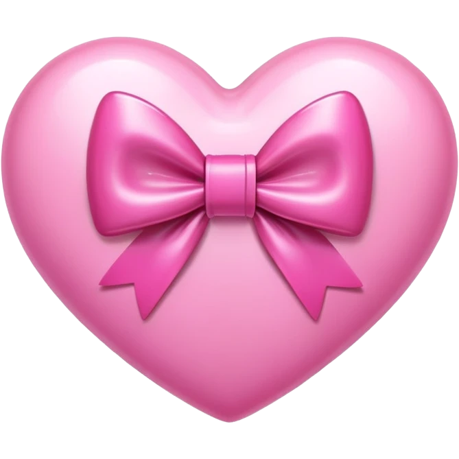 pink heart with bow  emoji