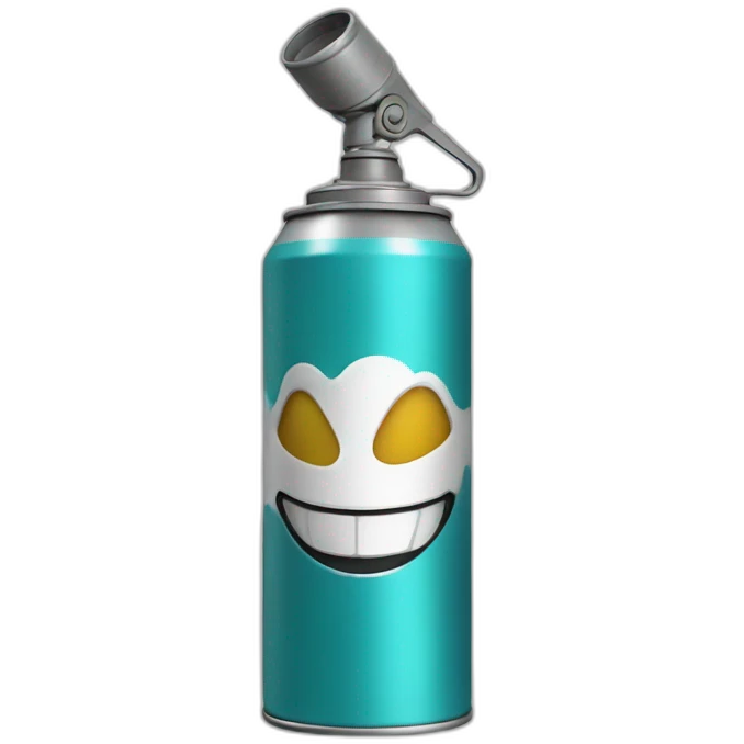 Spraycan with smile  emoji
