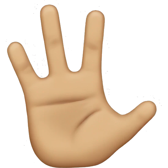 close the last 2 finger emoji