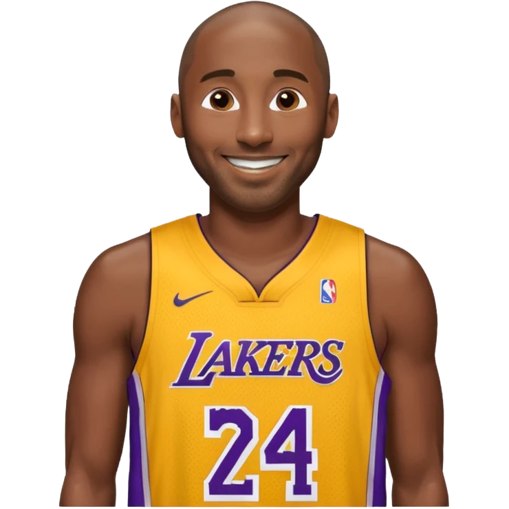 kobe in his lakers jersey number 24 emoji