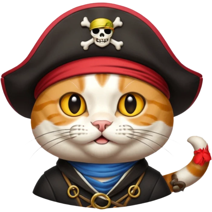 pirate cat emoji