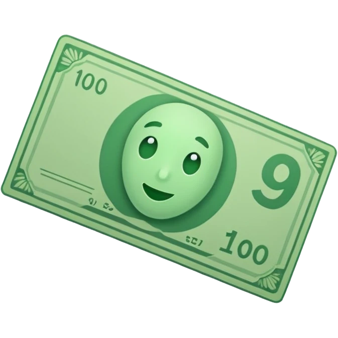 green single money paper emoji