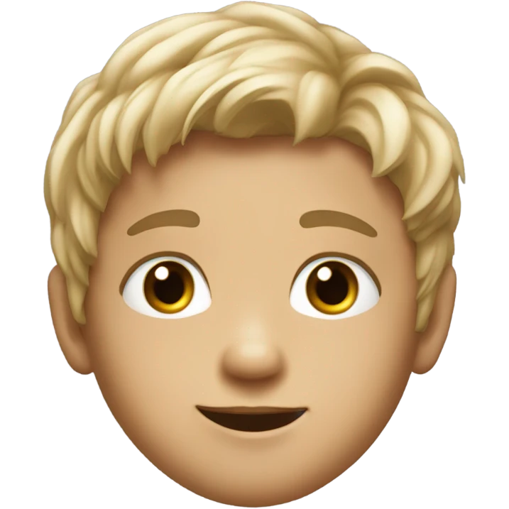realistic portrait of a boy emoji