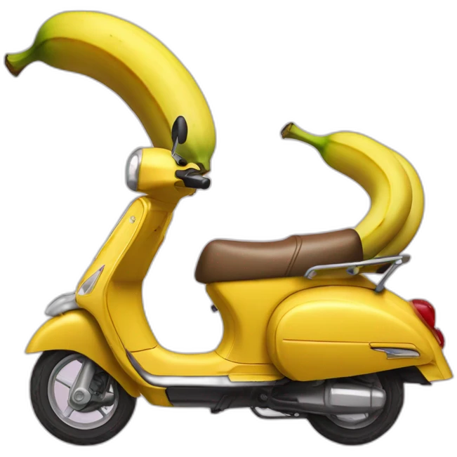 Banane sur scooter emoji