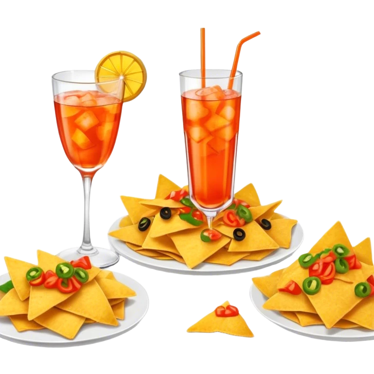 Aperol Spritz and Nachos emoji