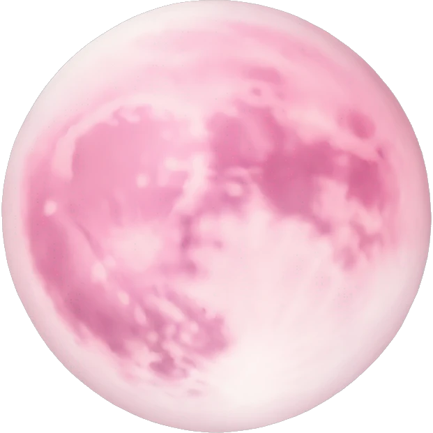 Light pink pink moon emoji