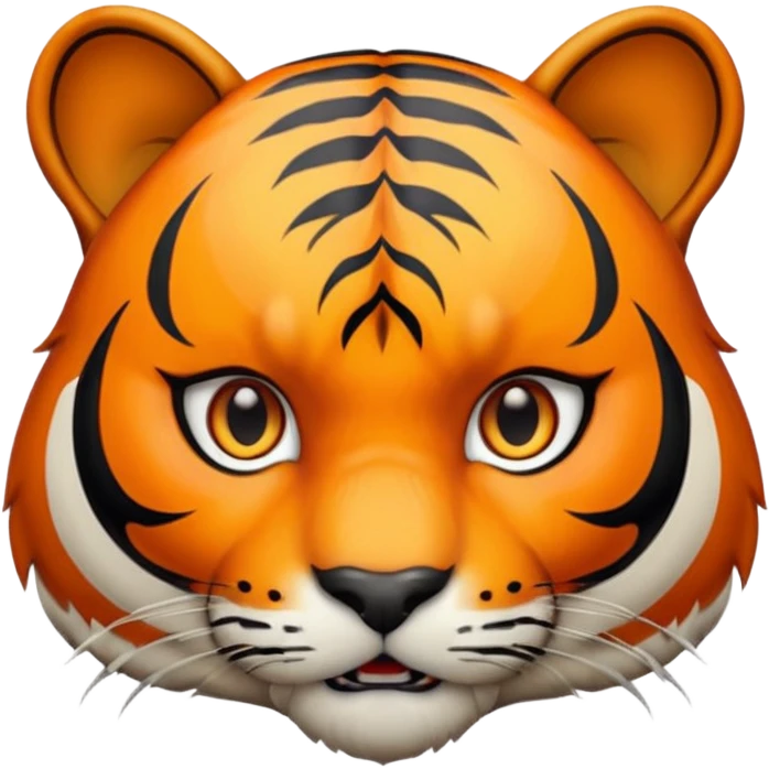 tiger face with a paw print emoji